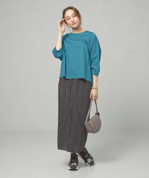 closet story（クローゼットストーリー）の「＜closet story＞CSC ドルマンスリーブ TEE カットソー（Tシャツ/カットソー・レディース・ブラック/オフホワイト/ケリー・FREE）」の8枚目の写真