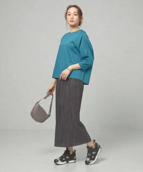 closet story（クローゼットストーリー）の「＜closet story＞CSC ドルマンスリーブ TEE カットソー（Tシャツ/カットソー・レディース・ブラック/オフホワイト/ケリー・FREE）」の16枚目の写真