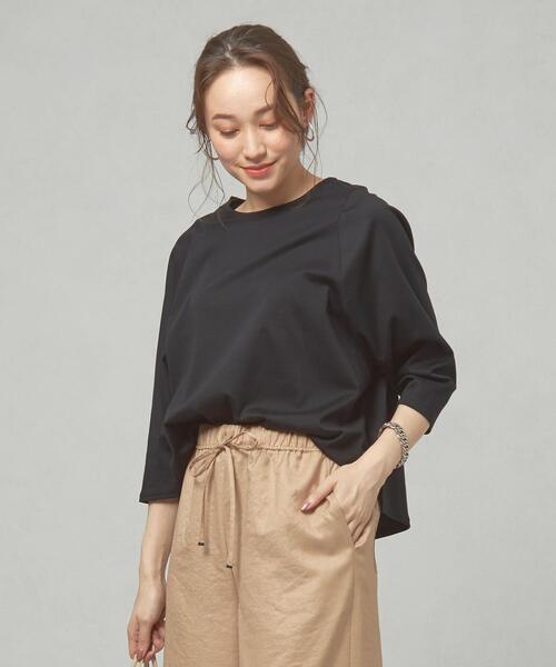 closet story（クローゼットストーリー）の「＜closet story＞CSC ドルマンスリーブ TEE カットソー（Tシャツ/カットソー・レディース・ブラック/オフホワイト/ケリー・FREE）」の18枚目の写真