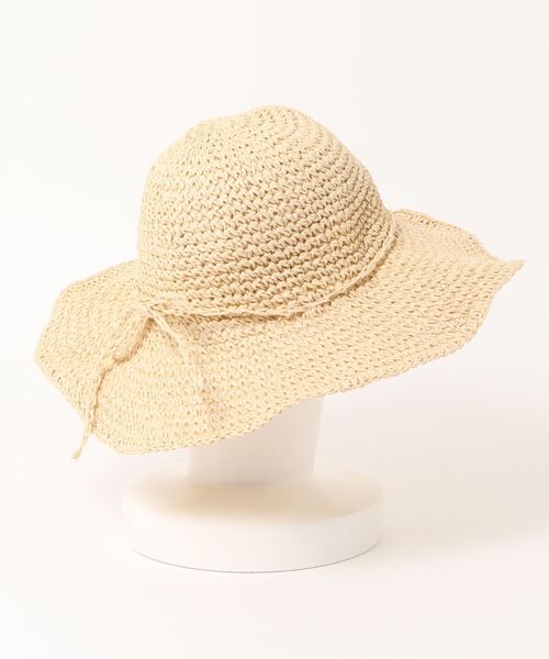 one way（ワンウェイ）の「【oneway】キャプリーヌペーパー（ハット・レディース・ホワイト/ベージュ・FREE）」の3枚目の写真