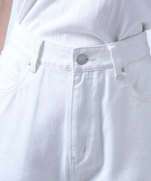 HARE（ハレ）の「クラッシュフレアデニムパンツ(HARE)（デニムパンツ・レディース・ホワイト/ブラック・S/M）」の7枚目の写真