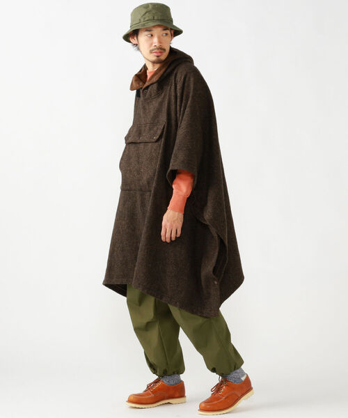 BEAMS PLUS（ビームスプラス）の「BEAMS PLUS / ナイロン ジャングルハット（ハット・メンズ・ベージュ/ネイビー/オリーブ・ONE SIZE）」の4枚目の写真