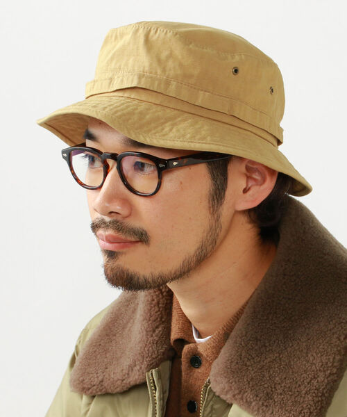BEAMS PLUS（ビームスプラス）の「BEAMS PLUS / ナイロン ジャングルハット（ハット・メンズ・ベージュ/ネイビー/オリーブ・ONE SIZE）」の5枚目の写真