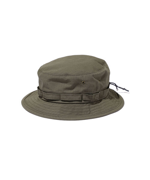 BEAMS PLUS（ビームスプラス）の「BEAMS PLUS / ナイロン ジャングルハット（ハット・メンズ・ベージュ/ネイビー/オリーブ・ONE SIZE）」の18枚目の写真