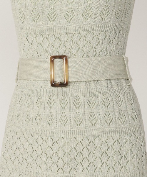 REDYAZEL(レディアゼル)の「透かし編みロングワンピース(ワンピース・レディース・ベージュ/ミント/ブラック・FREE)」の15枚目の写真