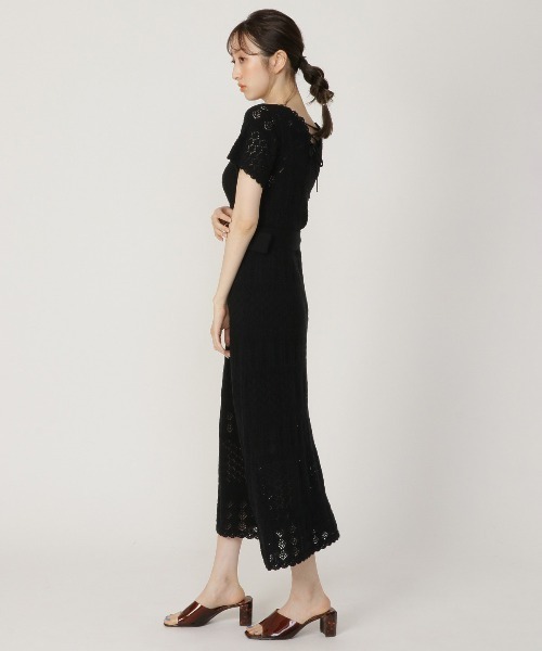 REDYAZEL(レディアゼル)の「透かし編みロングワンピース(ワンピース・レディース・ベージュ/ミント/ブラック・FREE)」の19枚目の写真