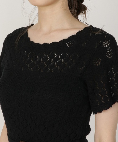 REDYAZEL(レディアゼル)の「透かし編みロングワンピース(ワンピース・レディース・ベージュ/ミント/ブラック・FREE)」の21枚目の写真