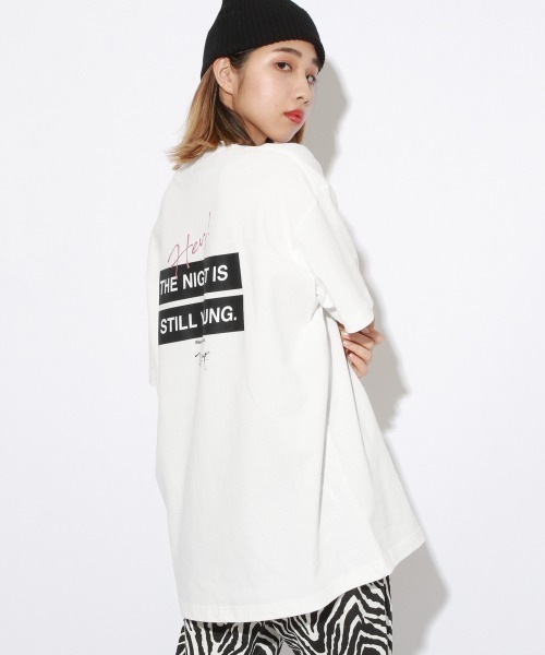 PBLIM（ページボーイリム）の「【PAGEBOYLIM】VTAボックスロゴT（Tシャツ/カットソー・レディース・ブラック/オフホワイト・MEDIUM/LARGE）」の3枚目の写真