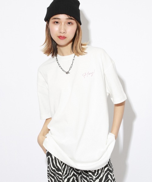 PBLIM（ページボーイリム）の「【PAGEBOYLIM】VTAボックスロゴT（Tシャツ/カットソー・レディース・ブラック/オフホワイト・MEDIUM/LARGE）」の4枚目の写真