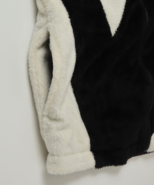 VISION STREET WEAR（ヴィジョンストリートウェア）の「VISION STREET WEAR エコファー2wayリバーシブルブルゾン（ブルゾン・メンズ・オフホワイト/ブラック/ライトグリーン・L/M/LL）」の12枚目の写真