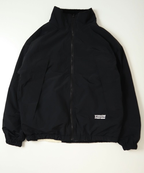 VISION STREET WEAR（ヴィジョンストリートウェア）の「VISION STREET WEAR エコファー2wayリバーシブルブルゾン（ブルゾン・メンズ・オフホワイト/ブラック/ライトグリーン・L/M/LL）」の17枚目の写真