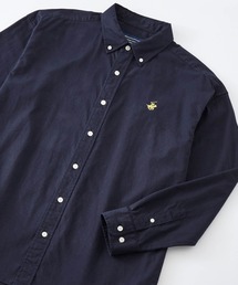 BEVERLY HILLS POLO CLUB | BEVERLY HILLS POLO CLUB / ビバリーヒルズポロクラブ オーバーサイズ カーボンピーチツイル ロゴ刺繍 ボタンダウン長袖シャツ(シャツ/ブラウス)