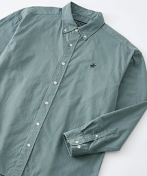 BEVERLY HILLS POLO CLUB | BEVERLY HILLS POLO CLUB / ビバリーヒルズポロクラブ オーバーサイズ カーボンピーチツイル ロゴ刺繍 ボタンダウン長袖シャツ(シャツ/ブラウス)