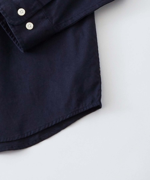 BEVERLY HILLS POLO CLUB（ビバリーヒルズポロクラブ）の「BEVERLY HILLS POLO CLUB / ビバリーヒルズポロクラブ オーバーサイズ カーボンピーチツイル ロゴ刺繍 ボタンダウン長袖シャツ（シャツ/ブラウス・メンズ・ホワイト/ライトブルー/ベージュ/ネイビー/ブラウン/サックスブルー/ベージュ系その他/スミクロ/ネイビー系1・M/L）」の15枚目の写真