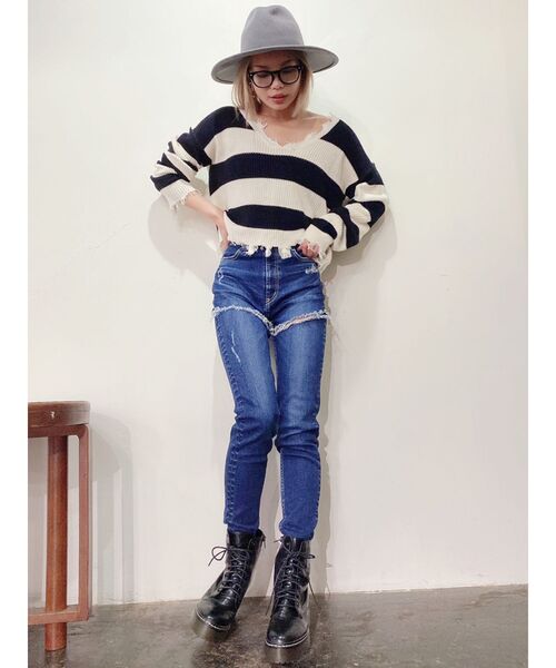 GYDA（ジェイダ）の「FALLインソールワークブーツ（ブーツ・レディース・ブラック・SMALL/MEDIUM/LARGE）」の5枚目の写真