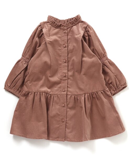 apres les cours（アプレレクール）の「/コーデュロイワンピース（ワンピース・キッズ・ブラウン/サーモンピンク/ミント/パープル/ベージュ・90/130/100/140/80/120/110）」の5枚目の写真