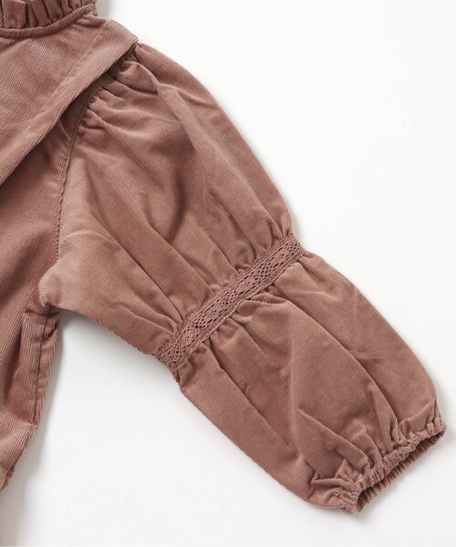 apres les cours（アプレレクール）の「/コーデュロイワンピース（ワンピース・キッズ・ブラウン/サーモンピンク/ミント/パープル/ベージュ・90/130/100/140/80/120/110）」の16枚目の写真