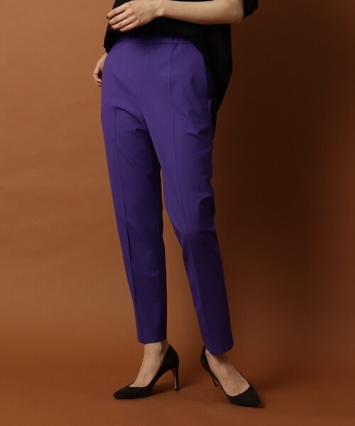 DRESSTERIOR（ドレステリア）の「◆【CLASSY.12月号掲載/otonaMUSE11月号掲載】イージーウエストテーパードパンツ（その他パンツ・レディース・ブラック/パープル系4/ダークオリーブ/グリーン・36/40/38/34）」の7枚目の写真