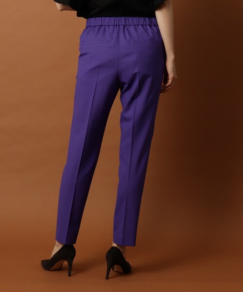 DRESSTERIOR（ドレステリア）の「◆【CLASSY.12月号掲載/otonaMUSE11月号掲載】イージーウエストテーパードパンツ（その他パンツ・レディース・ブラック/パープル系4/ダークオリーブ/グリーン・36/40/38/34）」の9枚目の写真