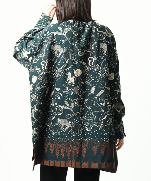 salle de bal(サルデバル)の「【 marble sud / マーブルシュッド 】Stella Tunic 05BF073002(シャツ/ブラウス・レディース・ブラック/グリーン・FREE)」の3枚目の写真
