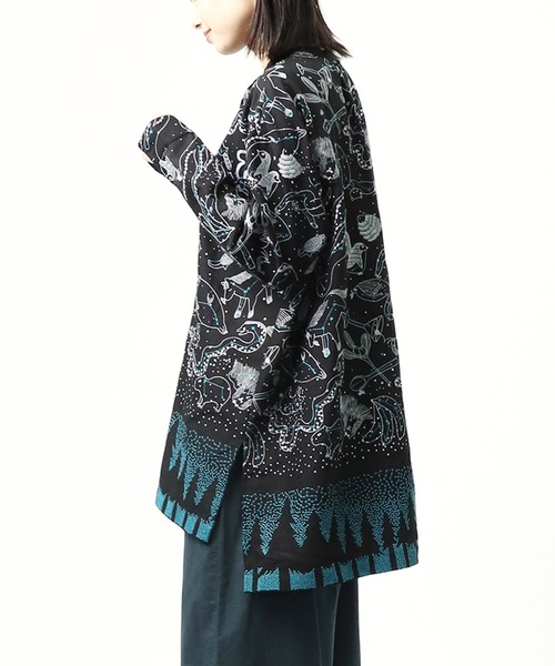 salle de bal(サルデバル)の「【 marble sud / マーブルシュッド 】Stella Tunic 05BF073002(シャツ/ブラウス・レディース・ブラック/グリーン・FREE)」の7枚目の写真
