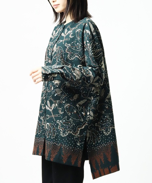 salle de bal(サルデバル)の「【 marble sud / マーブルシュッド 】Stella Tunic 05BF073002(シャツ/ブラウス・レディース・ブラック/グリーン・FREE)」の8枚目の写真
