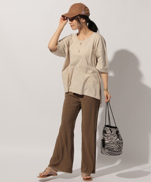 BAYFLOW(ベイフロー)の「ヨウリュウリラックスパンツ(その他パンツ・レディース・ネイビー/ブラウン・SMALL/MEDIUM)」の10枚目の写真