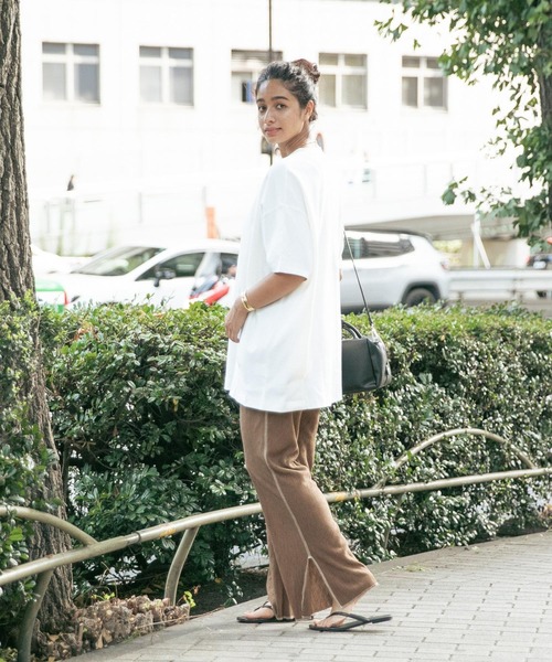 BAYFLOW(ベイフロー)の「ヨウリュウリラックスパンツ(その他パンツ・レディース・ネイビー/ブラウン・SMALL/MEDIUM)」の3枚目の写真