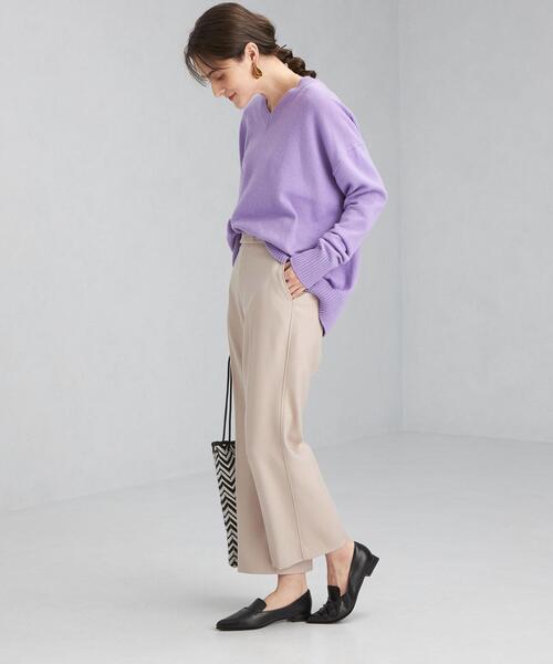 green label relaxing（グリーンレーベルリラクシング）の「TW カルゼ クロップド フレア パンツ（その他パンツ・レディース・ナチュラル/ケリー/パープル・36/38）」の16枚目の写真