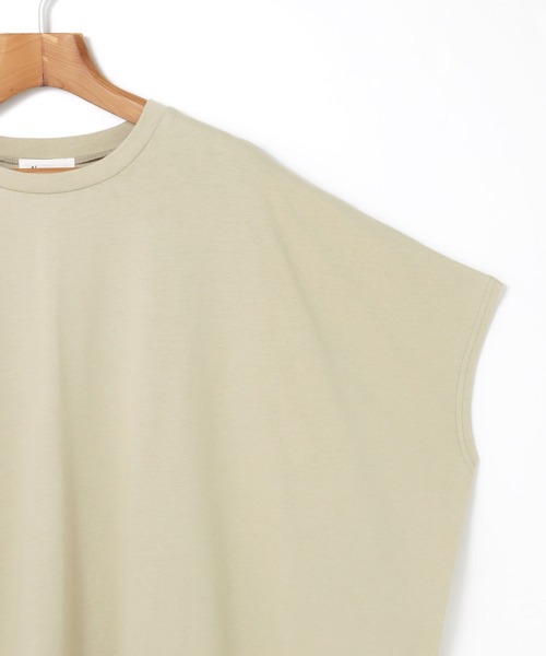 andme(アンドミー)の「コットン天竺オーバーサイズTシャツ トップス(Tシャツ/カットソー・レディース・チャコールグレー/オフホワイト/オリーブ・M)」の22枚目の写真