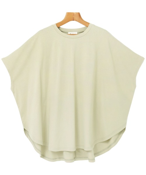 andme(アンドミー)の「コットン天竺オーバーサイズTシャツ トップス(Tシャツ/カットソー・レディース・チャコールグレー/オフホワイト/オリーブ・M)」の11枚目の写真