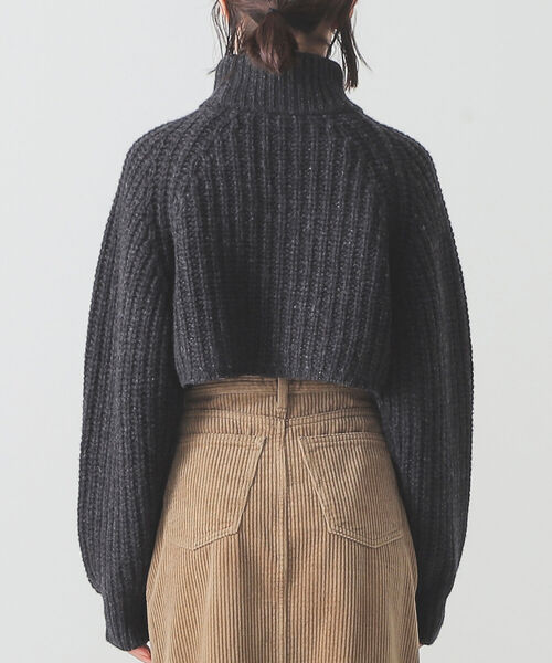 BEAMS LIGHTS(ビームスライツ)の「BEAMS LIGHTS / 3ゲージ モンゴルウール タートルネック ニット(ニット/セーター・レディース・チャコールグレー/ライトグレー・ONE SIZE)」の10枚目の写真