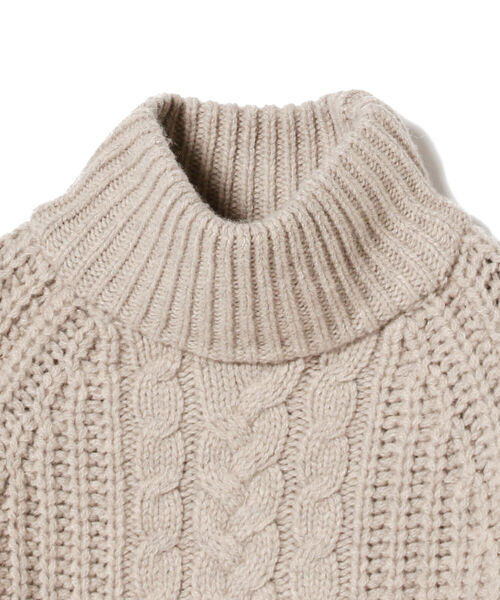 BEAMS LIGHTS(ビームスライツ)の「BEAMS LIGHTS / 3ゲージ モンゴルウール タートルネック ニット(ニット/セーター・レディース・チャコールグレー/ライトグレー・ONE SIZE)」の15枚目の写真