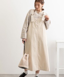 POU DOU DOU | コーデュロイフロントポケットジャンスカ(ワンピース)