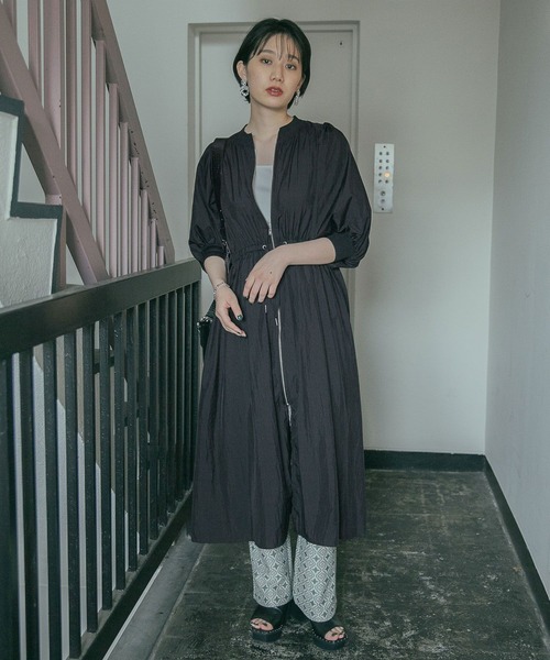 PAGEBOY（ページボーイ）の「エアリードロストワンピース（ワンピース・レディース・ブラック/グリーン・FREE）」の14枚目の写真