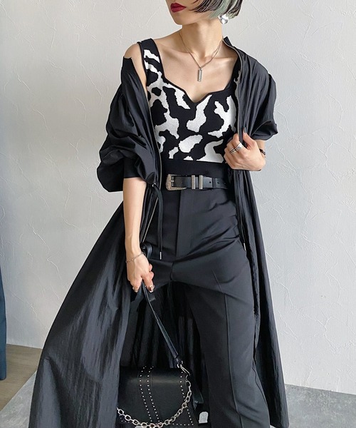 PAGEBOY（ページボーイ）の「エアリードロストワンピース（ワンピース・レディース・ブラック/グリーン・FREE）」の9枚目の写真