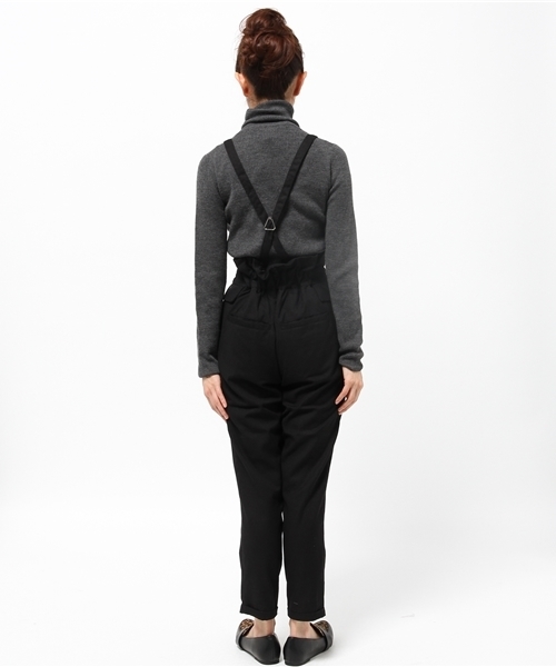 DISCOAT（ディスコート）の「【Discoat】S～L展開　起毛サス付ハイウエストテーパードパンツ（その他パンツ・レディース・ブラック/グレー・LARGE/SMALL/MEDIUM）」の10枚目の写真