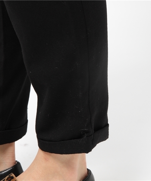 DISCOAT（ディスコート）の「【Discoat】S～L展開　起毛サス付ハイウエストテーパードパンツ（その他パンツ・レディース・ブラック/グレー・LARGE/SMALL/MEDIUM）」の5枚目の写真