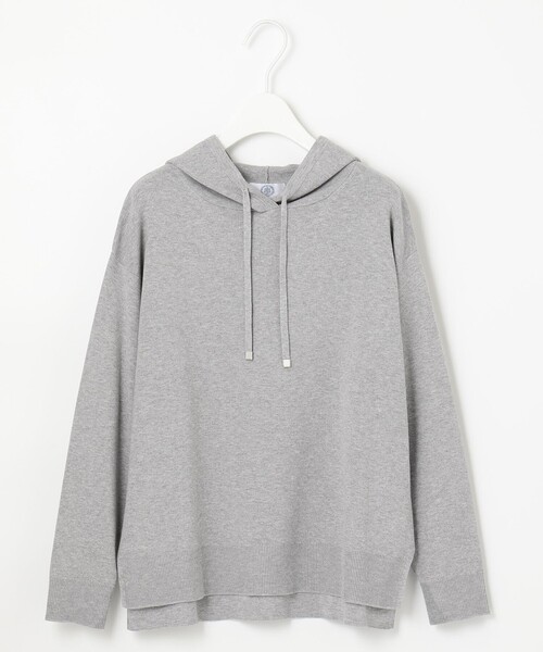 J.PRESS Ladies(J.プレス レディス)の「【洗える】KATE ニット パーカー(パーカー・レディース・ライトグレー系/ベージュ系/ワイン系/スモーキーグリーン系・SMALL)」の9枚目の写真