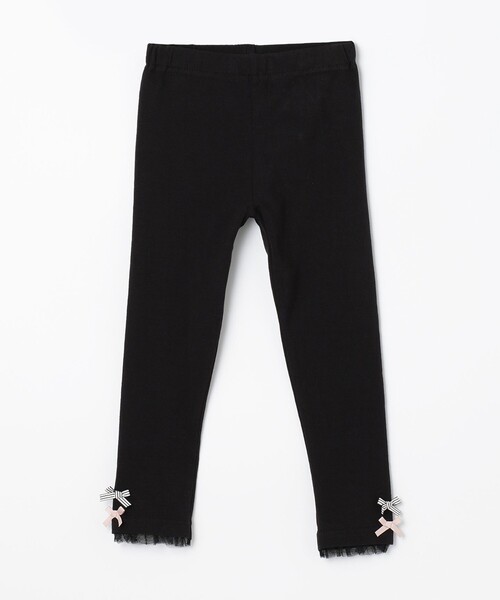 ANY(エニィ)の「裾リボンレギンス(レギンス/スパッツ・キッズ・ライラック系5/ネイビー系5/ブラウン系6/ライトグレー系/ブラック系6/ブラック系・90/100/110/120/130)」の2枚目の写真