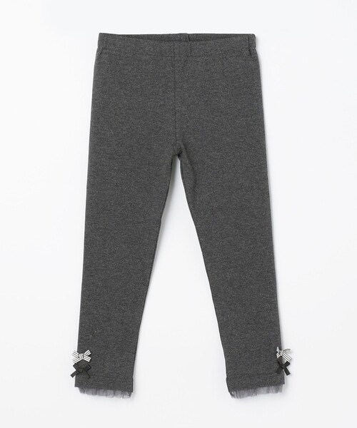 ANY(エニィ)の「裾リボンレギンス(レギンス/スパッツ・キッズ・ライラック系5/ネイビー系5/ブラウン系6/ライトグレー系/ブラック系6/ブラック系・90/100/110/120/130)」の3枚目の写真