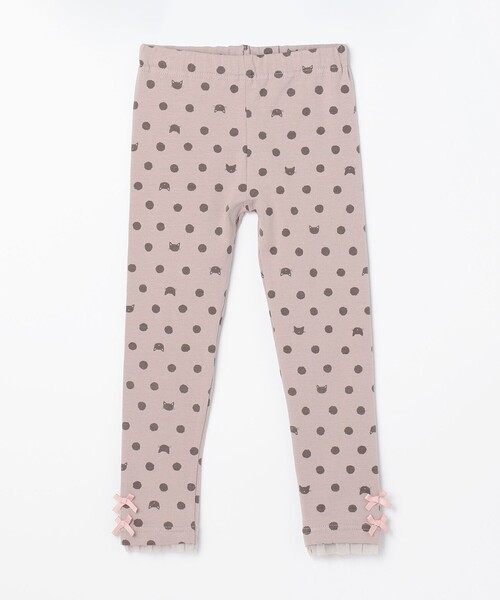 ANY(エニィ)の「裾リボンレギンス(レギンス/スパッツ・キッズ・ライラック系5/ネイビー系5/ブラウン系6/ライトグレー系/ブラック系6/ブラック系・90/100/110/120/130)」の11枚目の写真