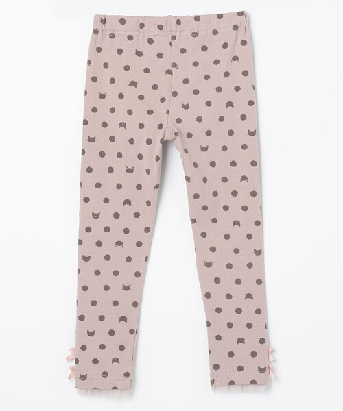 ANY(エニィ)の「裾リボンレギンス(レギンス/スパッツ・キッズ・ライラック系5/ネイビー系5/ブラウン系6/ライトグレー系/ブラック系6/ブラック系・90/100/110/120/130)」の9枚目の写真