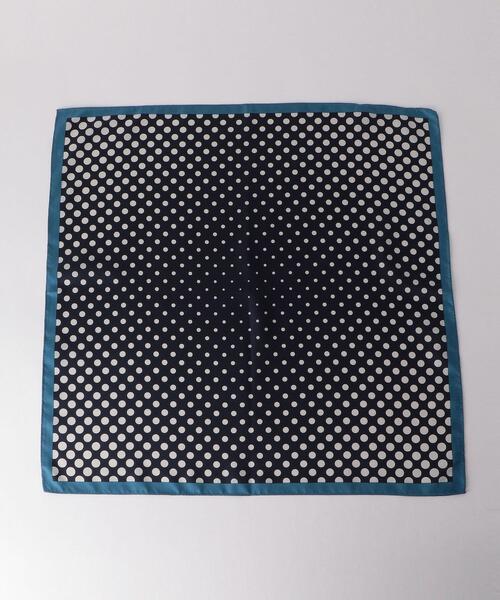 green label relaxing（グリーンレーベルリラクシング）の「＜green label relaxing＞グラデーション ドット スカーフ（ストール/ショール・メンズ・ダークブラウン/ネイビー・FREE）」の6枚目の写真