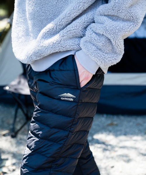 OUTDOOR PRODUCTS（アウトドアプロダクツ）の「【OUTDOOR PRODUCTS/アウトドアプロダクツ】ダウンパンツ 撥水透湿700フィルパワー（その他パンツ・メンズ・チャコールグレー/ブラック・SMALL/MEDIUM/LARGE/X-LARGE）」の15枚目の写真