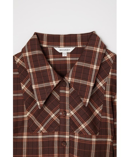 moussy (マウジー)チェックブラウス セール】FRONT TIED CHECK シャツ（シャツ/ブラウス）｜MOUSSY