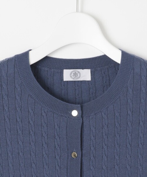 J.PRESS(ジェイプレス)の「【洗える】KNIT BASIC ミディ丈 カーディガン(カーディガン/ボレロ・レディース・ダルブルー系/ワイン系/ブラウン系/ライトグレー系/ネイビー系・LARGE/MEDIUM)」の17枚目の写真