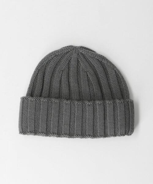 GRILLO（グリーロ）の「＜GRILLO（グリッロ）＞ KNIT CAP/ニットキャップ（ニットキャップ/ビーニー・メンズ・ブラック/グレー/オフホワイト・FREE）」の3枚目の写真