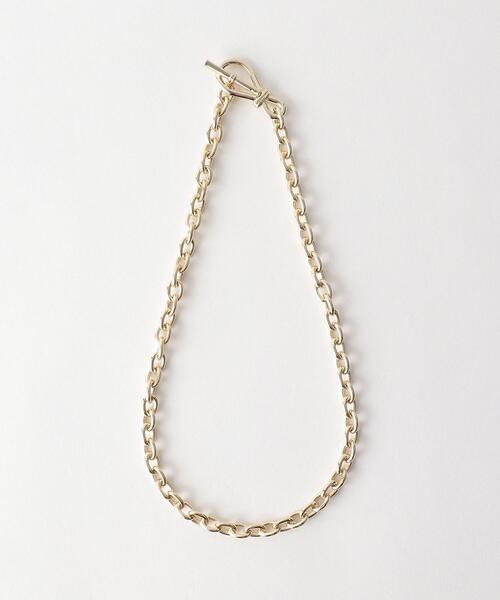 BEAUTY&YOUTH UNITED ARROWS(ビューティーアンドユースユナイテッドアローズ)の「BY バックルモチーフ チェーン ネックレス -2WAY-(ネックレス・レディース・シルバー/ゴールド・FREE)」の1枚目の写真
