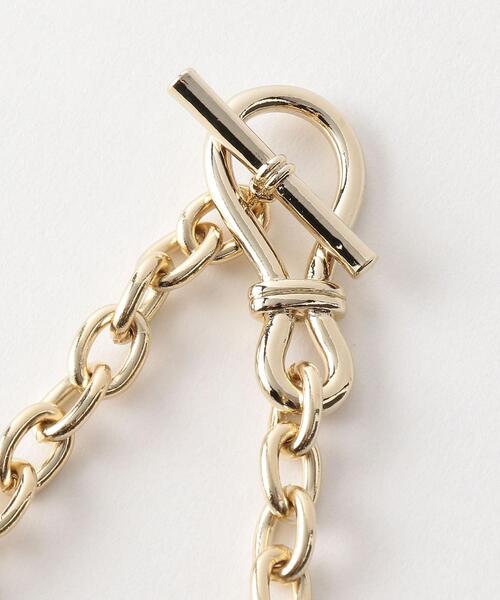 BEAUTY&YOUTH UNITED ARROWS(ビューティーアンドユースユナイテッドアローズ)の「BY バックルモチーフ チェーン ネックレス -2WAY-(ネックレス・レディース・シルバー/ゴールド・FREE)」の3枚目の写真